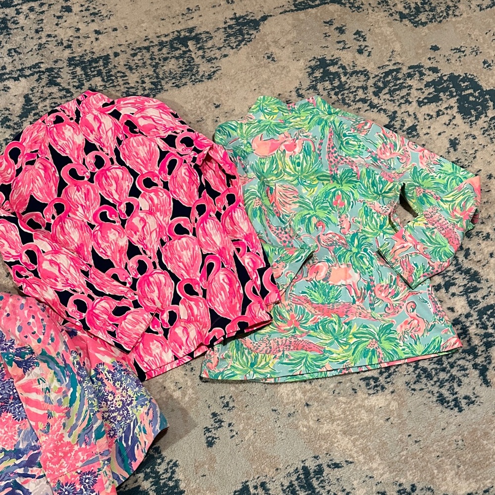 Lilly Pulitzer Vibrant Patterned skipper  jacket set of 3 Size M - Picture 6 of 6